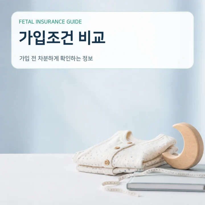 태아보험 가입조건 비교