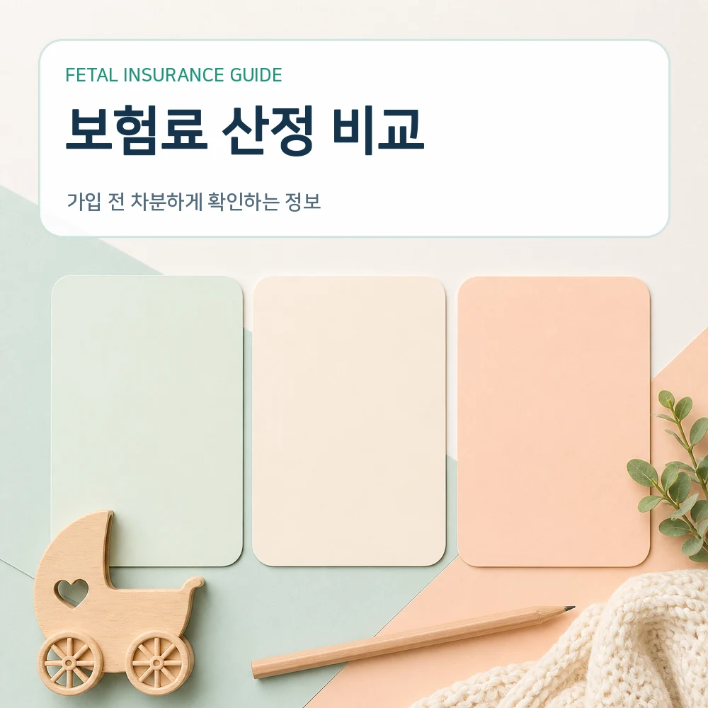 태아보험 보험료 산정 비교