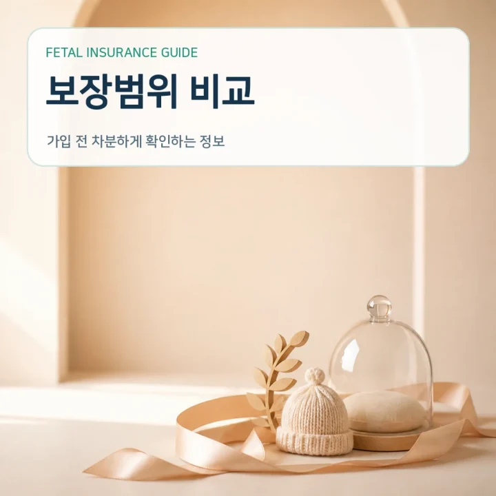 태아보험 보장범위 비교