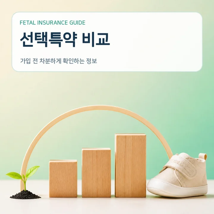 태아보험 선택특약 비교