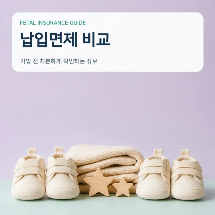태아보험 납입면제 비교