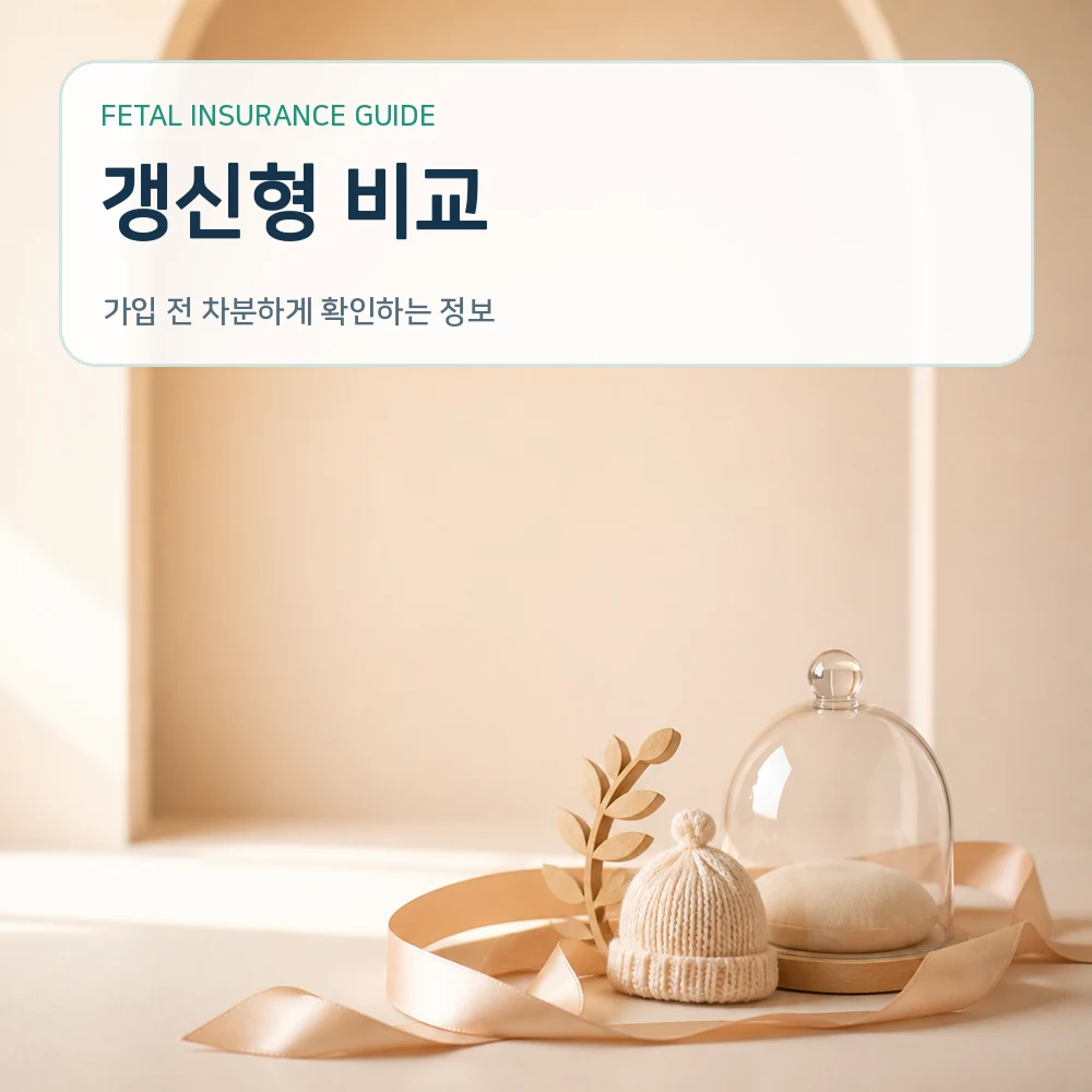 태아보험 갱신형 비교