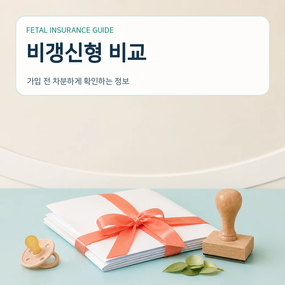 태아보험 비갱신형 비교