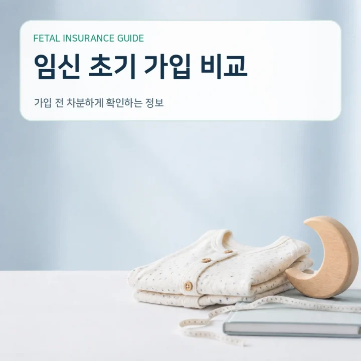 태아보험 임신 초기 가입 비교