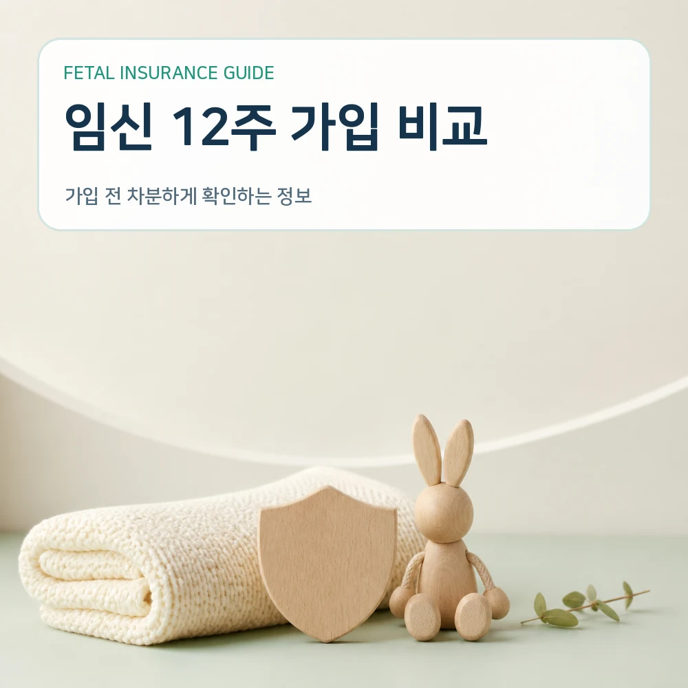 태아보험 임신 12주 가입 비교