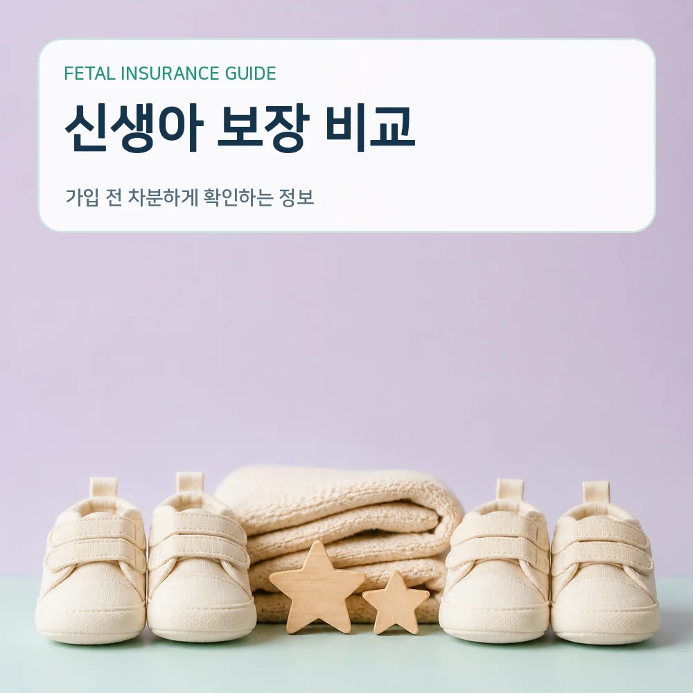 태아보험 신생아 보장 비교