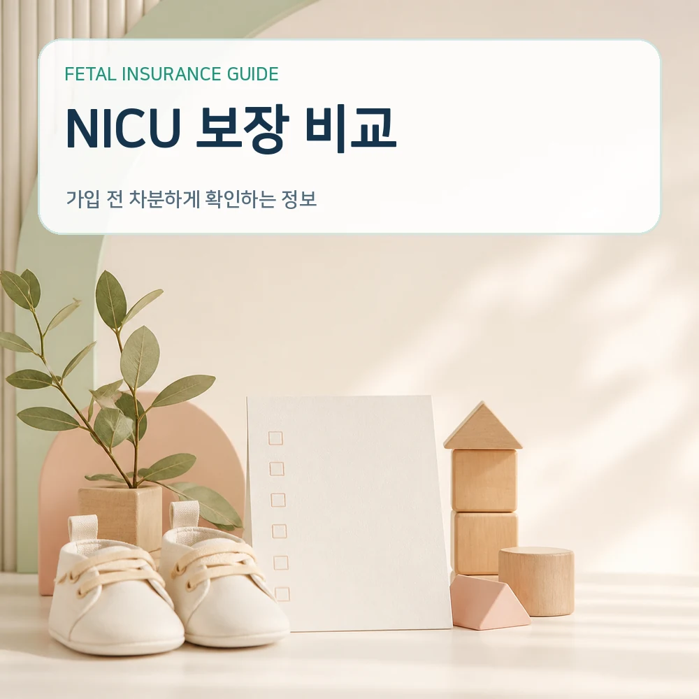 태아보험 NICU 보장 비교