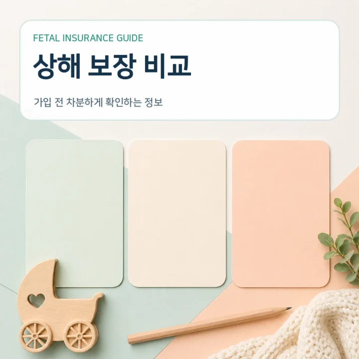 태아보험 상해 보장 비교