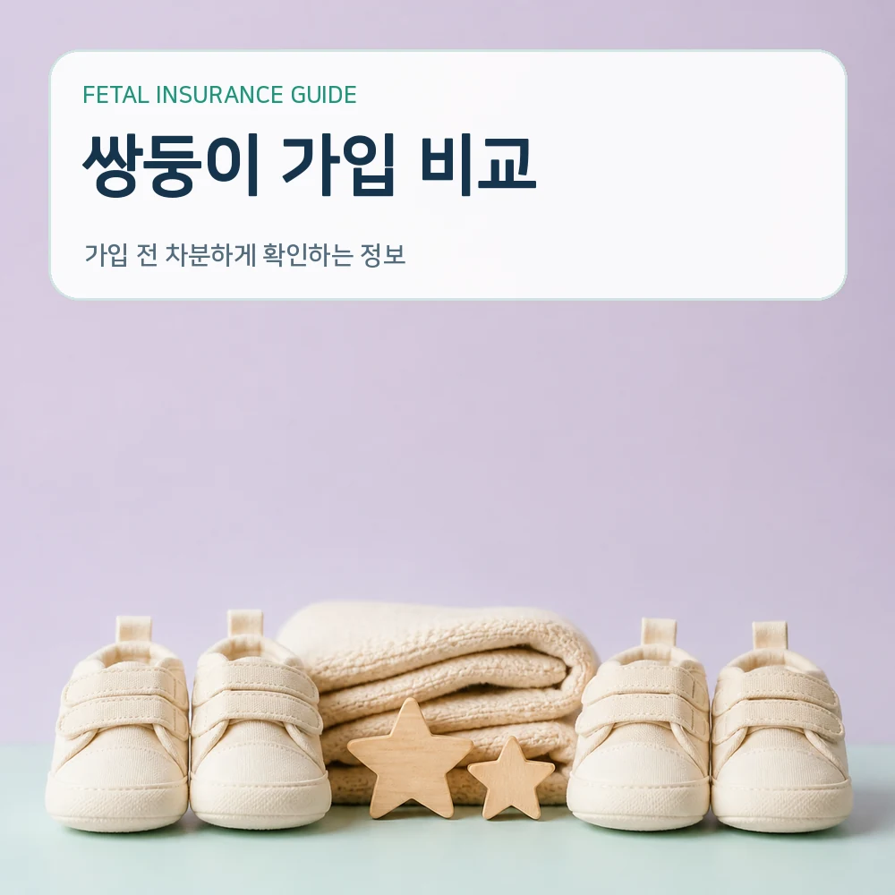 태아보험 쌍둥이 가입 비교
