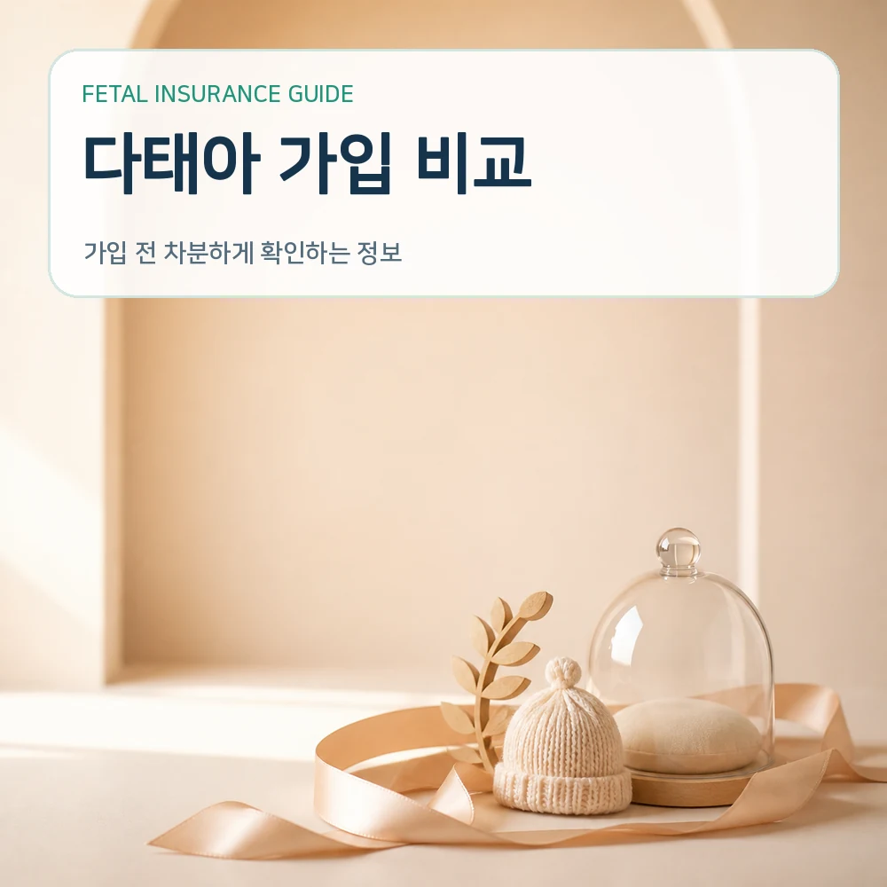 태아보험 다태아 가입 비교