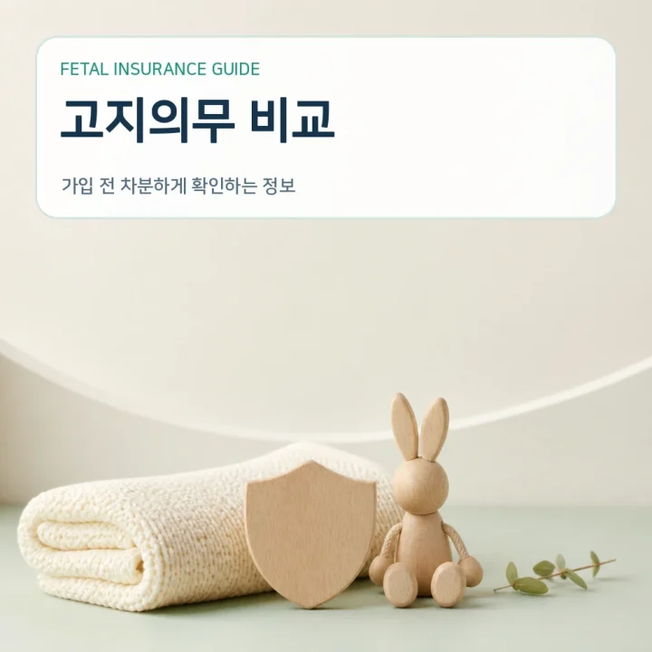 태아보험 고지의무 비교