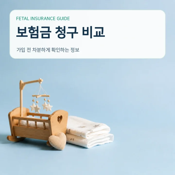 태아보험 보험금 청구 비교